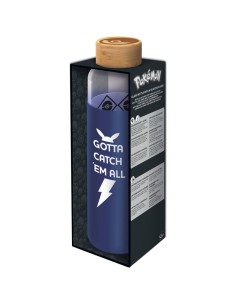 Ofertón STOR  Botella cristal pokemon distorsion funda silicona 585ml