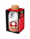 Botella cristal super mario bros nintendo 620ml