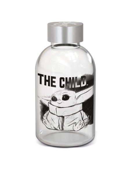 Ofertón STOR  Botella cristal yoda the child the mandalorian star wars 620ml