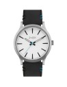 Reloj latitude silver and white - pulsera negra THE INDIAN FACE