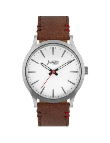 Oferta - THE INDIAN FACE 62723 Reloj latitude silver and white - pulsera marrón