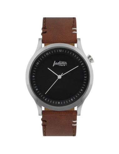 Ofertón THE INDIAN FACE 62733 Reloj scope silver and black - pulsera marrón