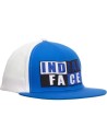 Gorra the indian face azul/blanca