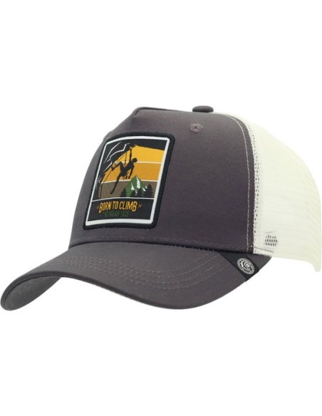Ofertón THE INDIAN FACE 66560 Gorra the indian face born to climb gris y blanco