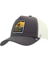 Gorra the indian face born to climb gris y blanco