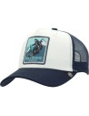 Gorra the indian face born to snowboard blanco y azul