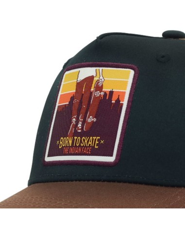Comprar THE INDIAN FACE 66567 Gorra the indian face born to skate azul y marrÓn