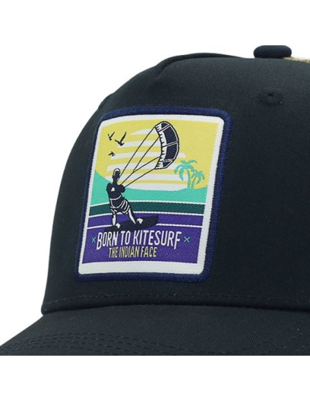 Oferta - THE INDIAN FACE 66574 Gorra the indian face born to kitesurf azul y beige