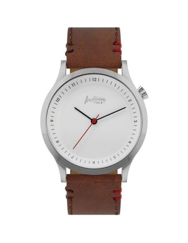 Oferta - THE INDIAN FACE 62731 Reloj scope silver and white - pulsera marrón