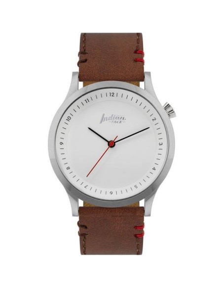 Oferta - THE INDIAN FACE 62731 Reloj scope silver and white - pulsera marrón