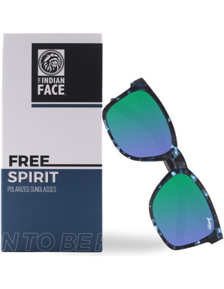 Mejor Precio en THE INDIAN FACE 94503 Gafas de sol free spirit diseño tortuga azul/verde