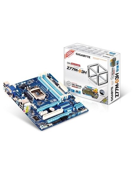 Gigabyte GA- Z77M- D3H - Placa base (Intel Z77 Express, DDR3, S1155): Kiwiku.com: Informática