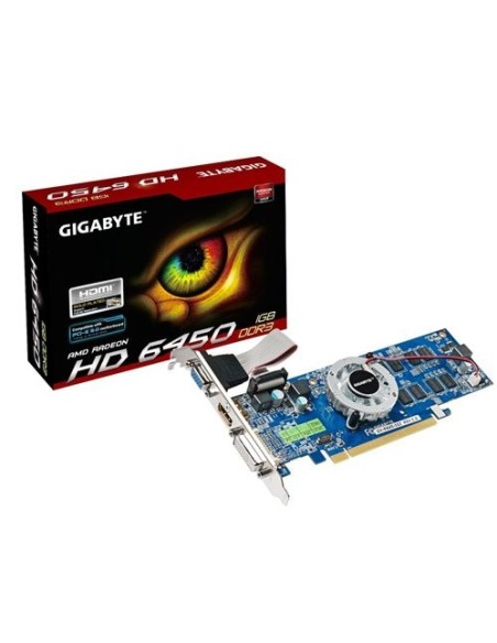 Gigabyte Radeon HD6450 1024MB - Tarjeta gráfica AMD 1024 MB DDR3-SDRAM 64 Bit