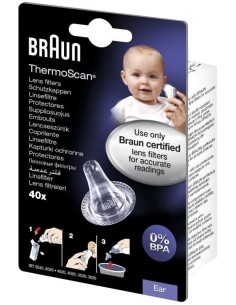 Protectores Desechables Braun LF40 Para Termómetros Auditivos - Pack 40 Unidades