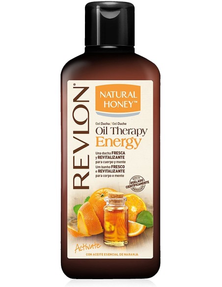 Ofertón NATURAL HONEY  OIL THERAPY ENERGY aceite esencial naranja gel 650 ml