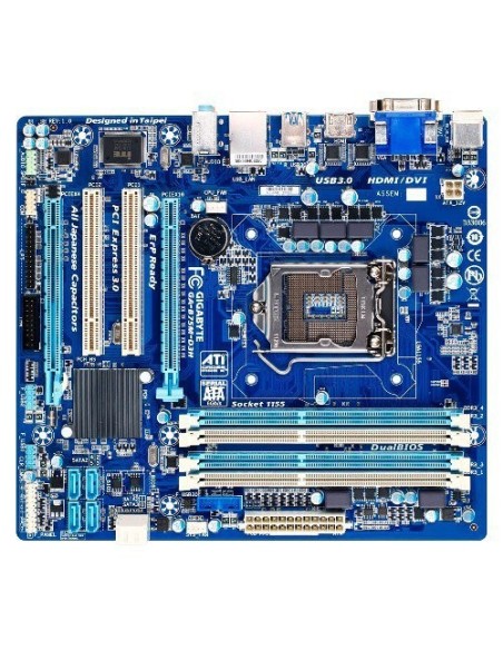 Gigabyte GA-B75M-D3H Rev. 1.0 - Placa base s1155 b75 matx