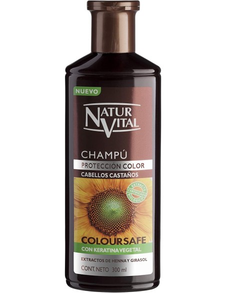 Ofertón NATURALEZA Y VIDA  Natur Vital Coloursafe Champú Castaños - 300 ml