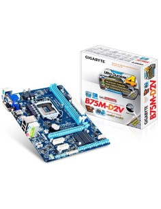 Gigabyte GA-B75M-D2V - Placa base Intel B75 Express Chipset 2x DDR3 DIMM Gigabit Ethernet