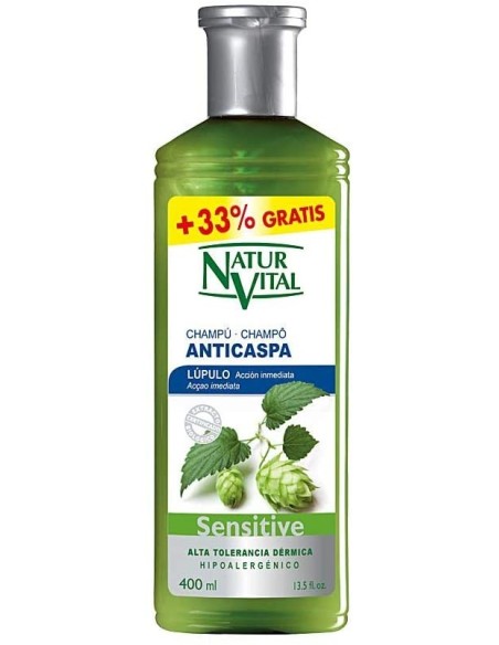 Ofertón NATURALEZA Y VIDA  Champu ANTICAIDA cuero cabelludo sensible 400 ml