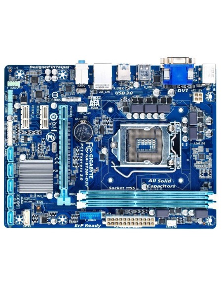 Gigabyte GA-B75M-D2V - Placa base Intel B75 Express Chipset 2x DDR3 DIMM Gigabit Ethernet