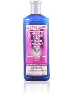 Mejor Precio en NATURALEZA Y VIDA  CHAMPU ANTICAIDA antirotura 300+100 ml