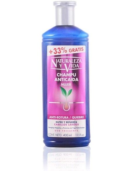 Mejor Precio en NATURALEZA Y VIDA  CHAMPU ANTICAIDA antirotura 300+100 ml