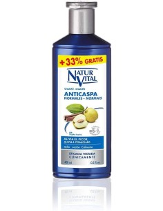 Mejor Precio en NATURALEZA Y VIDA  CHAMPU ANTICASPA cabello normal 300 + 100 ml