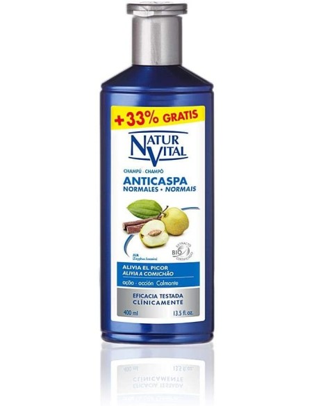 Mejor Precio en NATURALEZA Y VIDA  CHAMPU ANTICASPA cabello normal 300 + 100 ml