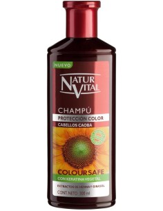 Champú Color Caoba NATUR VITAL 300 ml | Protector para Cabello Teñido en Kiwiku