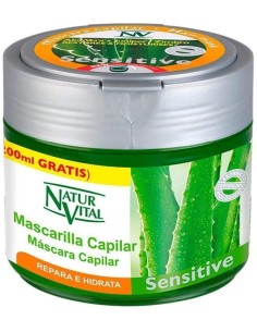 Mascarilla NATURALEZA Y VIDA Repara E Hidrata Sensitive 500 ml para Cabello Seco | Kiwiku