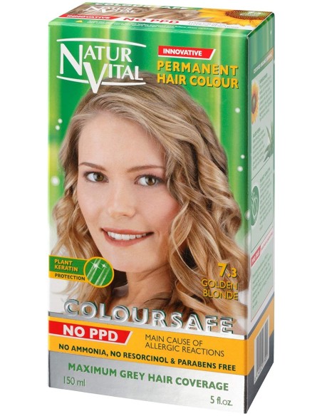 Oportunidad NATURALEZA Y VIDA  Coloursafe Tinte Permanente Tono 7.3 Rubio Dorado - 150 ml
