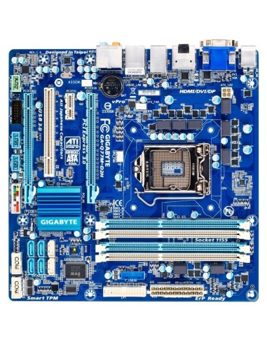 Giga-byte E - Placa base DDR3 Ga-q77m-d2h s1155 q77 matx