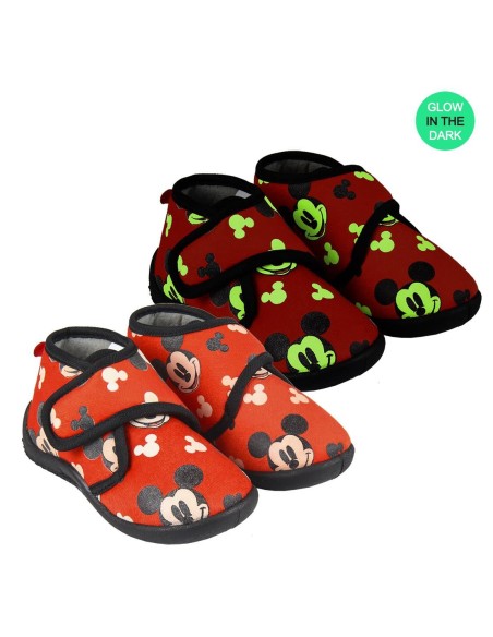 Oportunidad Cerda 2300004642_T021-C06 Zapatillas de casa media bota mickey, Color Rojo, Talla T021