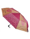 Paraguas manual plegable harry potter, Color Rojo, Talla 50 CM