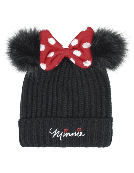 Oferta - Cerda 2200005903 Gorro pompon Lazo minnie, Color Negra, TALLA ÚNICA