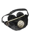Bolso riñonera pelo mickey, Color Negra