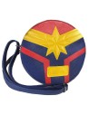 Bolso bandolera polipiel captain marvel, Color Azul Marino