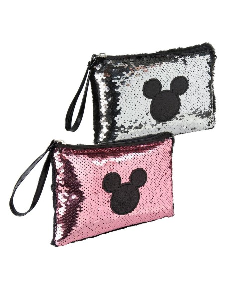Oportunidad Cerda 2100002666_T14C-C02 Bolso de fiesta lentejuelas mickey, Color Negra, Talla 14 CM
