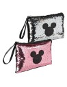 Bolso de fiesta lentejuelas mickey, Color Negra, Talla 14 CM
