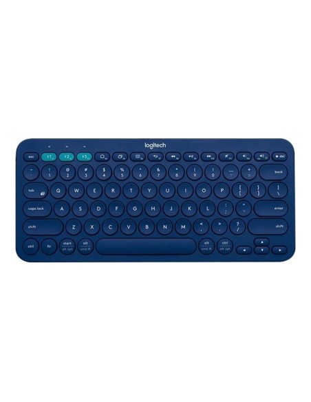 Teclado Logitech K380 MultiDispositivo Bluetooth Azul Ingles UK
