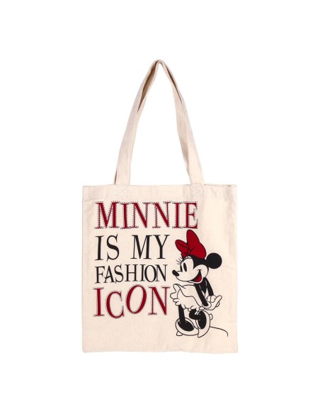 Oportunidad Cerda 2100002892 Bolso asas algodón minnie, Color Blanco
