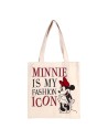 Bolso asas algodón minnie, Color Blanco