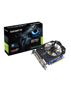 Gigabyte GeForce GTX 750 - Tarjeta gráfica GeForce GTX 750 4096 x 2160 Pixeles NVIDIA 2048 MB