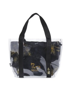Oportunidad Cerda 2100002900 Bolso asas transparente princess mulan, Color Blanco 2