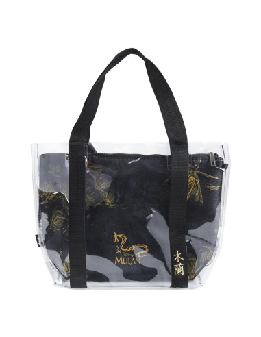 Oportunidad Cerda 2100002900 Bolso asas transparente princess mulan, Color Blanco