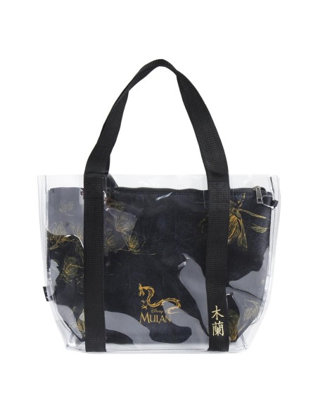 Oportunidad Cerda 2100002900 Bolso asas transparente princess mulan, Color Blanco