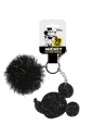 Llavero acrilico pompom mickey, Color Negra