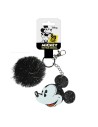 Llavero acrilico pompom mickey cara, Color Negra