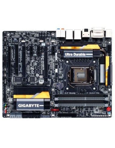 Gigabyte GA-Z87X-UD5H - Placa base Socket Intel LGA1150 4 x DDR3 DIMM hasta 64 GB 10 x SATA 10 x usb