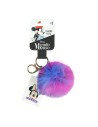 Llavero pompom minnie, Color Arco Iris, Talla T.UNICA